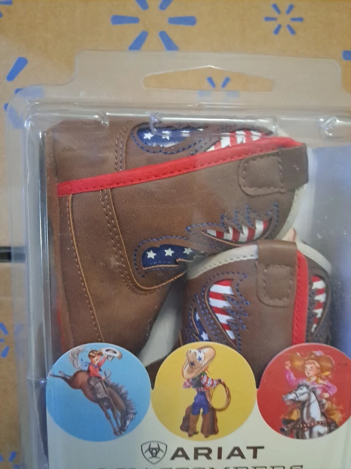 BOTA VAQUERA ARIAT LIL STOMPERS NIÑOS EE. UU. TALLA 3 NUEVA EN CAJA. Regalos niño pequeño Foto 2 de 4