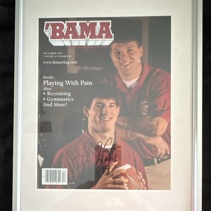 Alabama Crimson Tide autographs by 2002 Tyler Watts and Lane Bearden