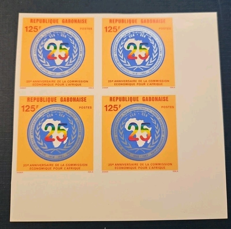 Gabon: Nice Imperf Block-Scott# 535 MNH