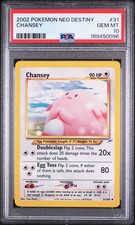 2002 POKEMON NEO DESTINY #31 CHANSEY PSA 10 on eBay