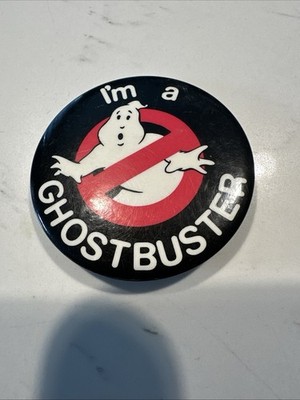 Vintage Original 1984 Ghostbusters ''I'm A Ghostbuster'' Movie Promo Pin 