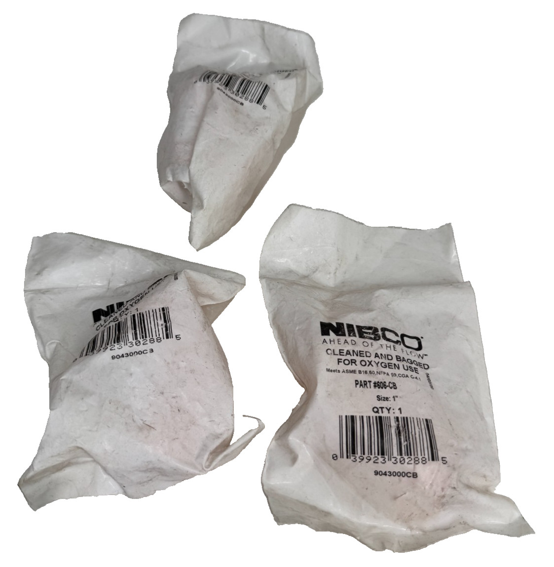 (3-PACK) NIBCO PN: 606-CB 45-Degree Elbow 1" C x C CTS Copper Sweat Fitting