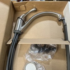 Delta 141-SS-DST Stainless Steel High Arc Kitchen Faucet, Single Lever