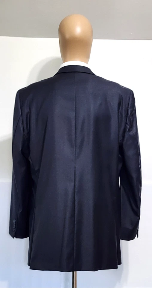 Blazer de lana azul oscuro Loro Piana Super 130's Napoli Barneys New York para hombre 44L Foto 4 de 4