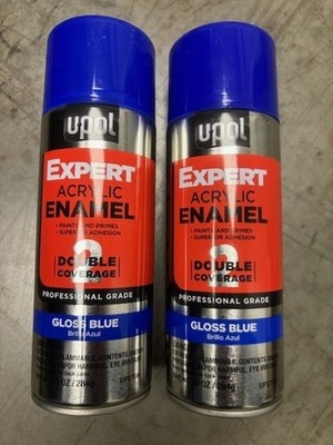 UPOL PREMIUM GLOSS BLUE SPRAY PAINT UP2708 EXPERT ACRYLIC ENAMEL 10oz (Lot Of 2)