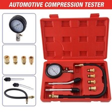 Car Petrol Engine Compression Gauge Kit - Cylinder Pressure Tester Test Tool UK