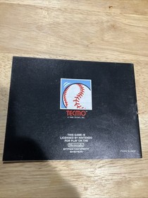 Nintendo NES Instruction Manual Tecmo Baseball Read Description