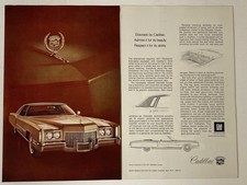 1971 Cadillac Eldorado Coupe Two Page Print Ad Admire Beauty Respect Ability 1971 Cadillac Eldorado Coupe Two Page Print Ad Admire Beauty Respect Ability