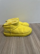 UGG Classic Ultra Mini Yellow Wool Boots: 1130750K Kids Size 3
