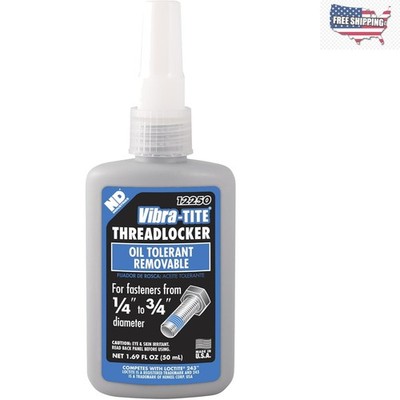 50ml Blue Oil Tolerant Threadlocker   Strong Anaerobic Locking Solution