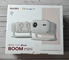 AURZEN Boom Mini Smart Projector. 110° Stand 1080P. 500 ANSI Lumens