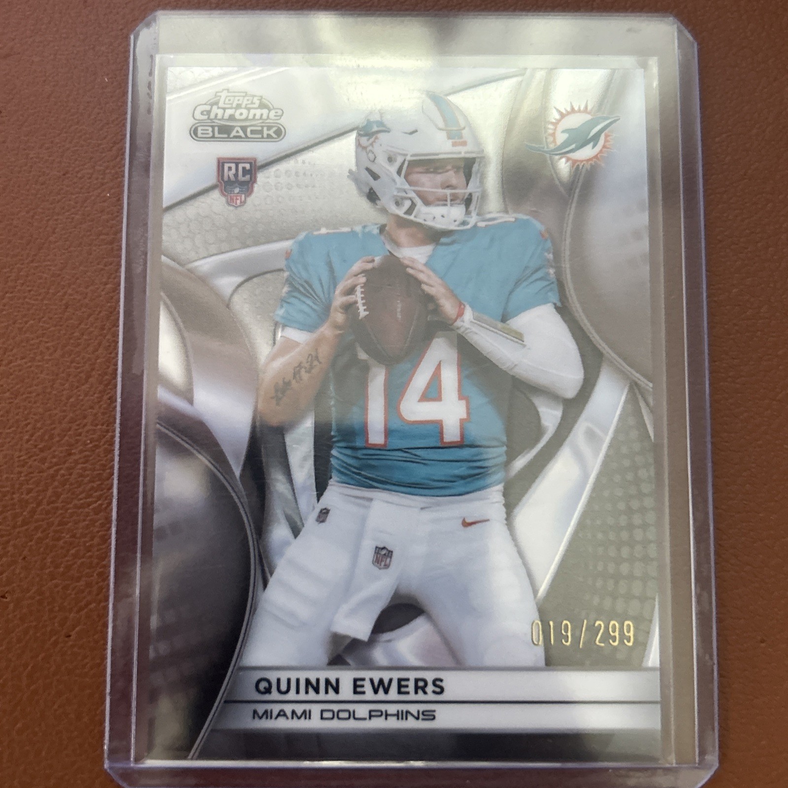 Quinn Ewers Topps Chrome Black #130 Refractor