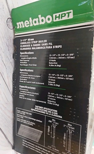 Metabo HPT NR1890DRST 18V Multivolt Bezprzewodowa plastikowa taśma Gwoździarka do ramek - Zdjęcie 4 z 5