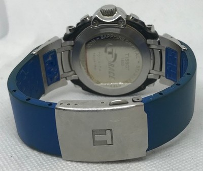 Tissot T-Race T472 Chronograph Blue Dial Men's Watch 45mm Quartz