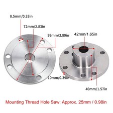 Steel Lathe Faceplate High Manganese Steel Chuck Face Plate 100mm For K11 100