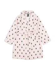 NWT M Polo Ralph Lauren Girls' Woven Polo Bear Robe - Big Kid