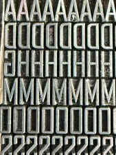 18 pt Agency Gothic (ATF #578) Letterpress Type for printing