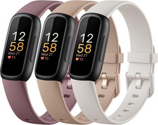 Sport Bands Compatible with Fitbit Inspire 3 Bands for Women Men, Soft Silicone