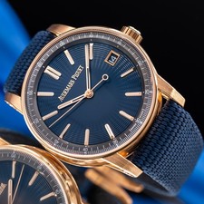 2024 NEW Audemars Piguet Code 11.59 18K Rose Gold Blue Nuit Dial 41mm 15210OR 10