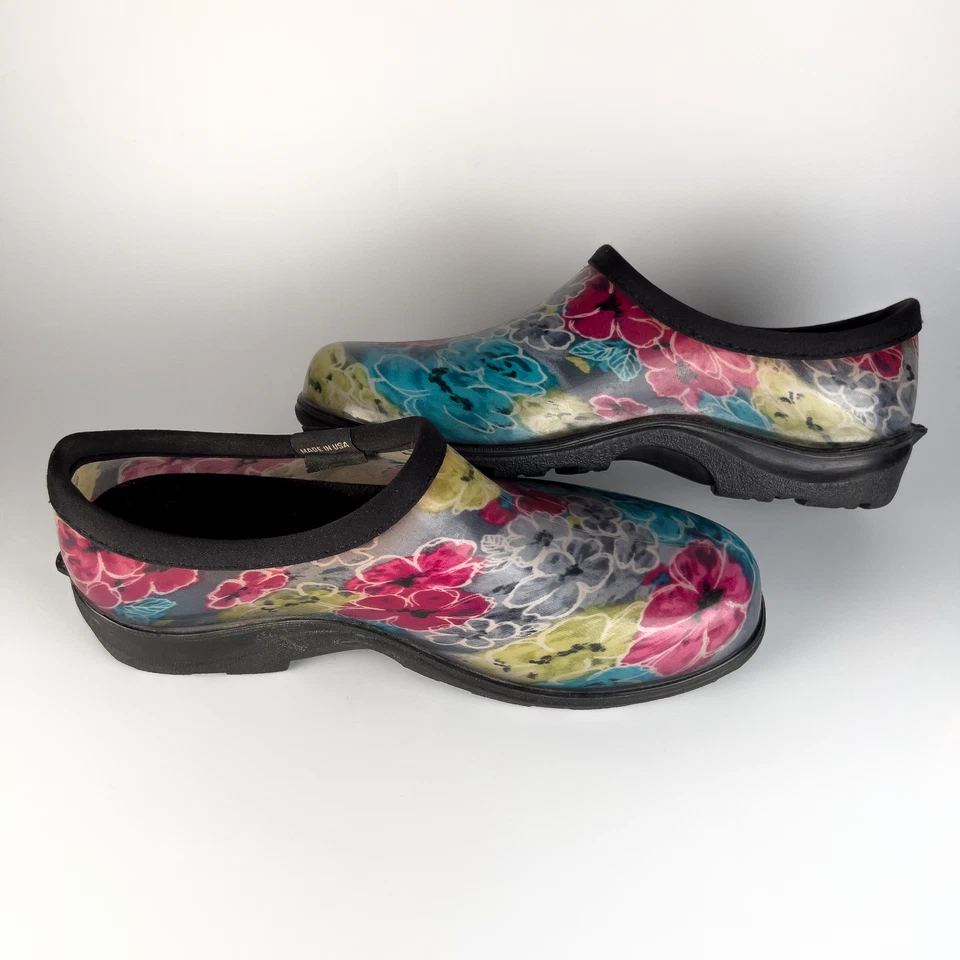 Sloggers Arco Iris Floral Jardín Impermeable Sin Cordones Botánicos Para Mujer Talla 8 Foto 3 de 4