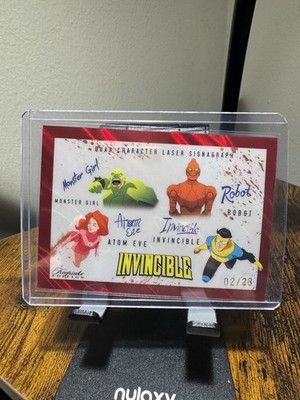 Keepsake Invincibe - Quad Signagraph - Invincible Eve Robot Monster - Blood /23