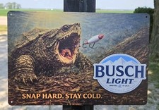 BUSCH LIGHT SNAPPING TURTLE SNAP HARD. STAY C...