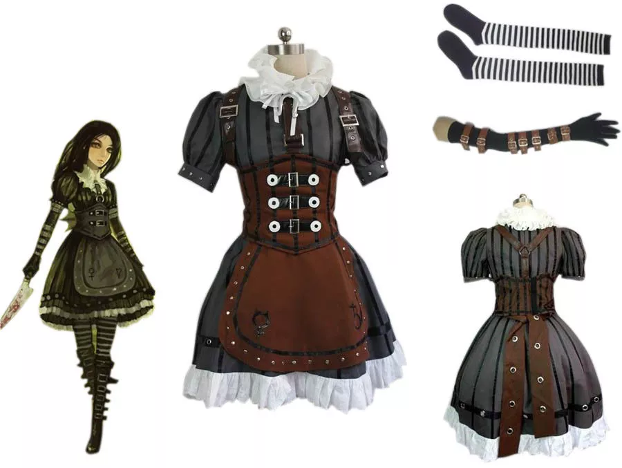 Cosplay Alice Madness Returns Costume Dress Alice 