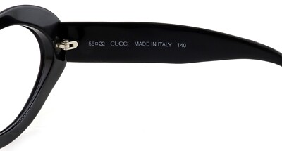 Y2K GUCCI GG2400/N/S 807 56mm Black Oval GG Eyeglasses Sunglasses