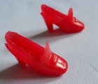 Vintage Barbie Clone Doll Ruby RED PILGRIM SHOES Disney High Heel Slipper Pumps — photo 1