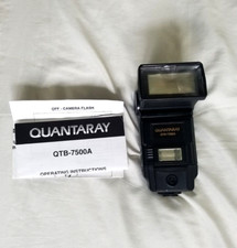QUANTARAY QTB-7500A CAMERA FLASH with Module for CANON Shoe Mount VTG