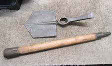British WW2 Shovel Entrenching Tool & Pick Dated 1944 Elwell Mfg.