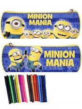 Astuccio Tombolino Portapenne MINIONS con 18 Pennarelli Scuola  per Bambino