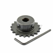 20 Tooth Sprocket Dual D-bore for use with 25 chain for electric scooter motors