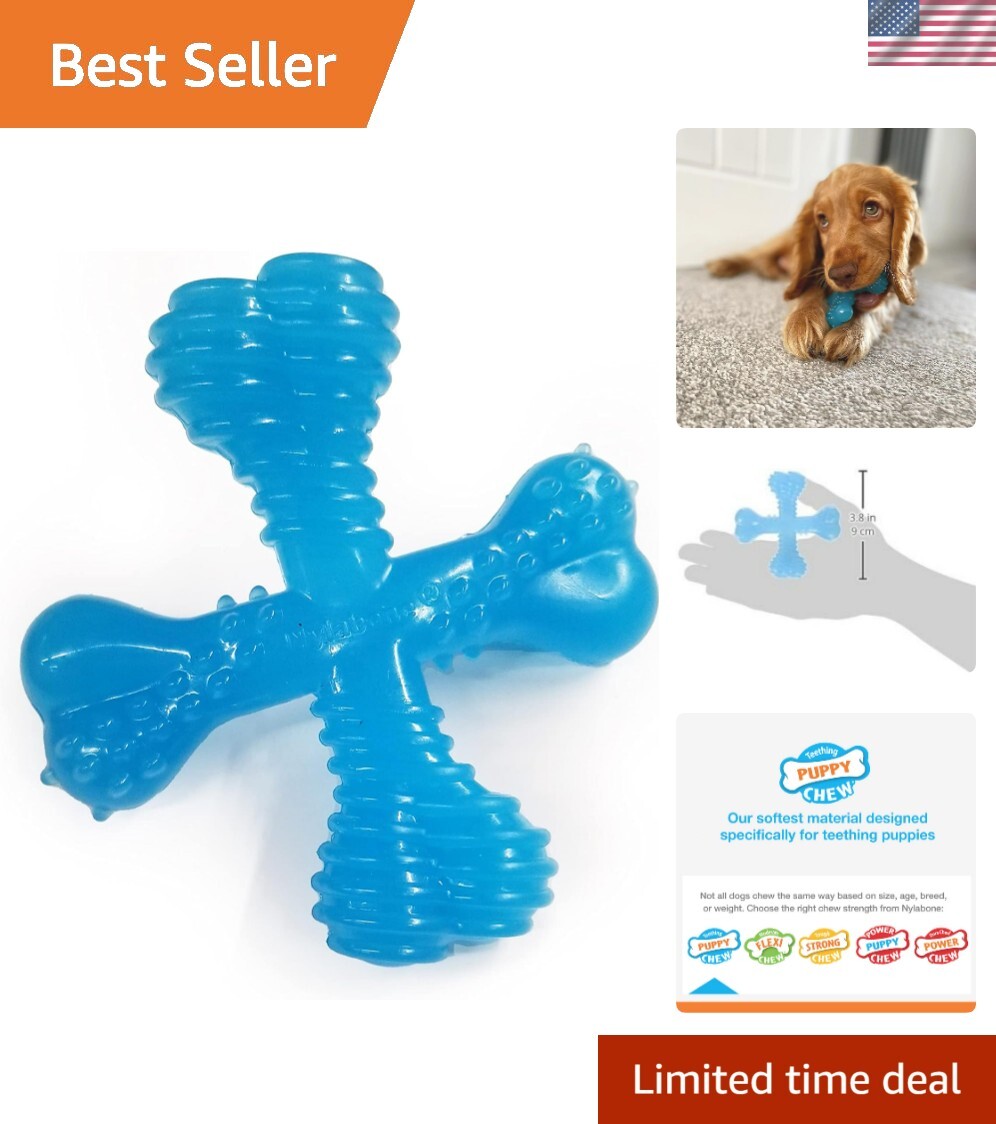 Comfort Hold X-Bone Durable Chew Toy for Puppies and Aggressive Chewers