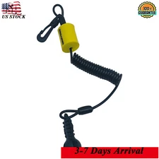 For Sea-Doo Safety Lanyard Key Cord Clip 278002843/278003410 Spark 900 Yellow 