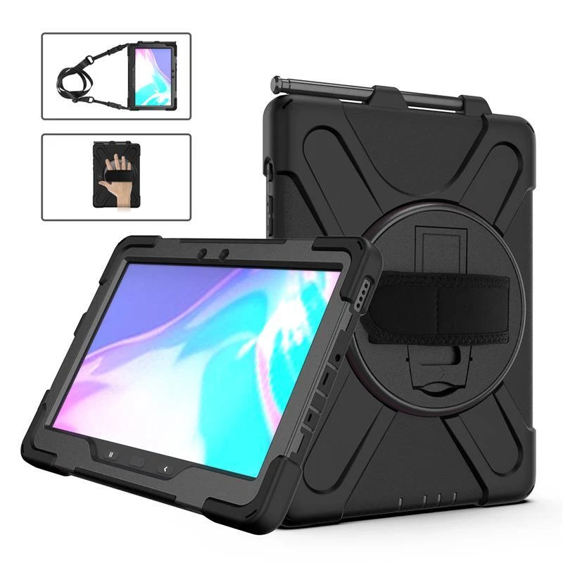 Funda para Samsung Tab Active 2 3 Pro / 4 Pro / Resistente Resistente Correa de Mano Cubierta Recubrimiento Foto 3 de 4