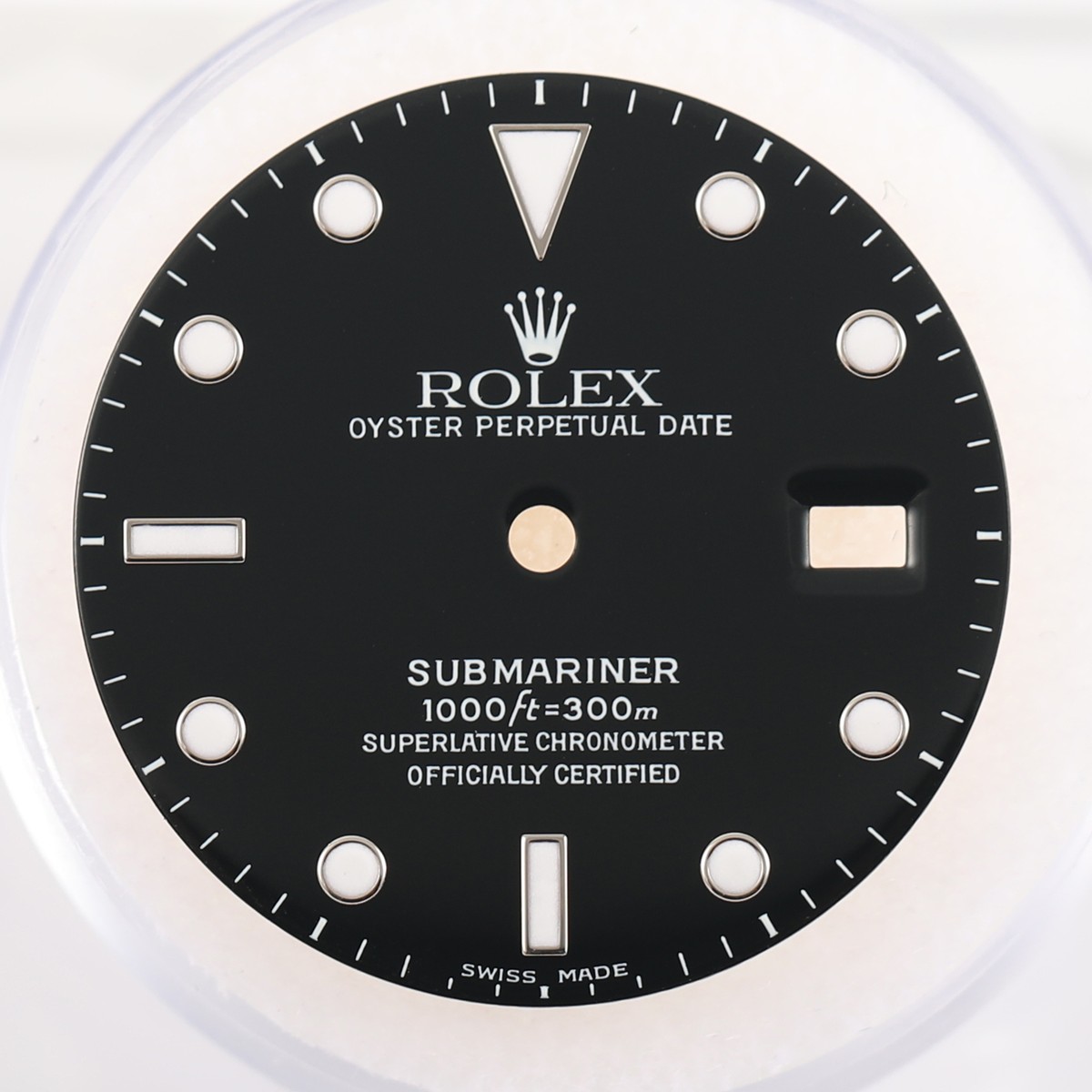 Genuine Rolex Submariner Date Glossy Black Dial Part SWISS MADE