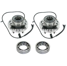Front & Rear Wheel Bearings & Hubs Kit Timken For Dakota Raider 4WD 4-Wheel ABS