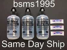 LOT OF 3 NEILMED SINUS RINSE REFILLABLE EMPTY BOTTLES 8 OZ & 3 PACKETS EXP 1/28