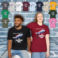 An AMERICAN POPE T-Shirt, Patriotic Religious Tee Honoring Pope Leo! *14 Colors!