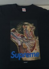 FW14 Supreme X Undercover Körperbau Schwarzer Tee L Groß T Selten 2014 Vintage