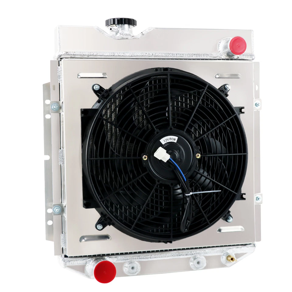 Ventilador de cubierta de radiador de 4 filas para Ford Ranchero Falcon 1960-65 Mercury Comet 60-1966 Foto 4 de 4