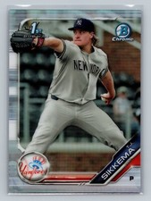 2019 Bowman Draft Chrome TJ Sikkema #BDC34 Refractor Yankees
