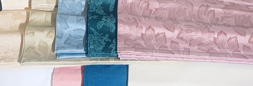 Lote de 2 ~ Jacquard Caqui Floral ~ 23”X72” Persianas de Tela/Tonos Romanos Foto 4 de 4