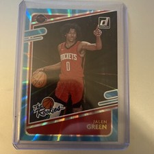 JALEN GREEN TEAL LASER PARALLEL RC  The Rookies #2 Bonus Prizm Optic RC🔥