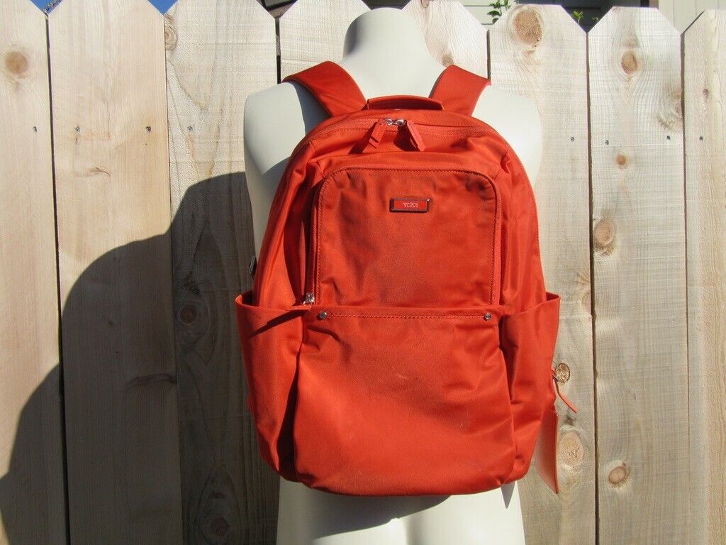 Tumi Orange Nylon Laptop Backpack Travel Bag | eBay Tumi Orange Nylon Laptop Backpack Travel Bag | eBay