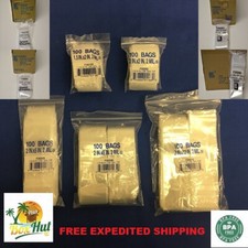 Clear Reclosable Zip Top lock Seal 2 Mil Plastic Poly Jewelry Bags