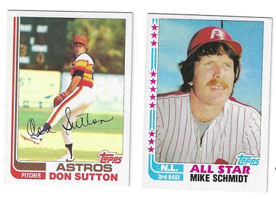 1982 Topps Baseball card singles #301 - #400 U Pick