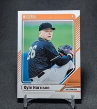 Kyle Harrison Rookie RC 2024 Donruss Card #63 San Francisco Giants. rookie card picture