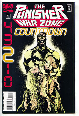 Punisher War Zone 41 Marvel 1995 NM Jae Lee Bullseye Countdown